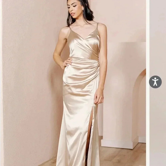 Revelry Copper Satin Rory Dress - Picture 10 of 10